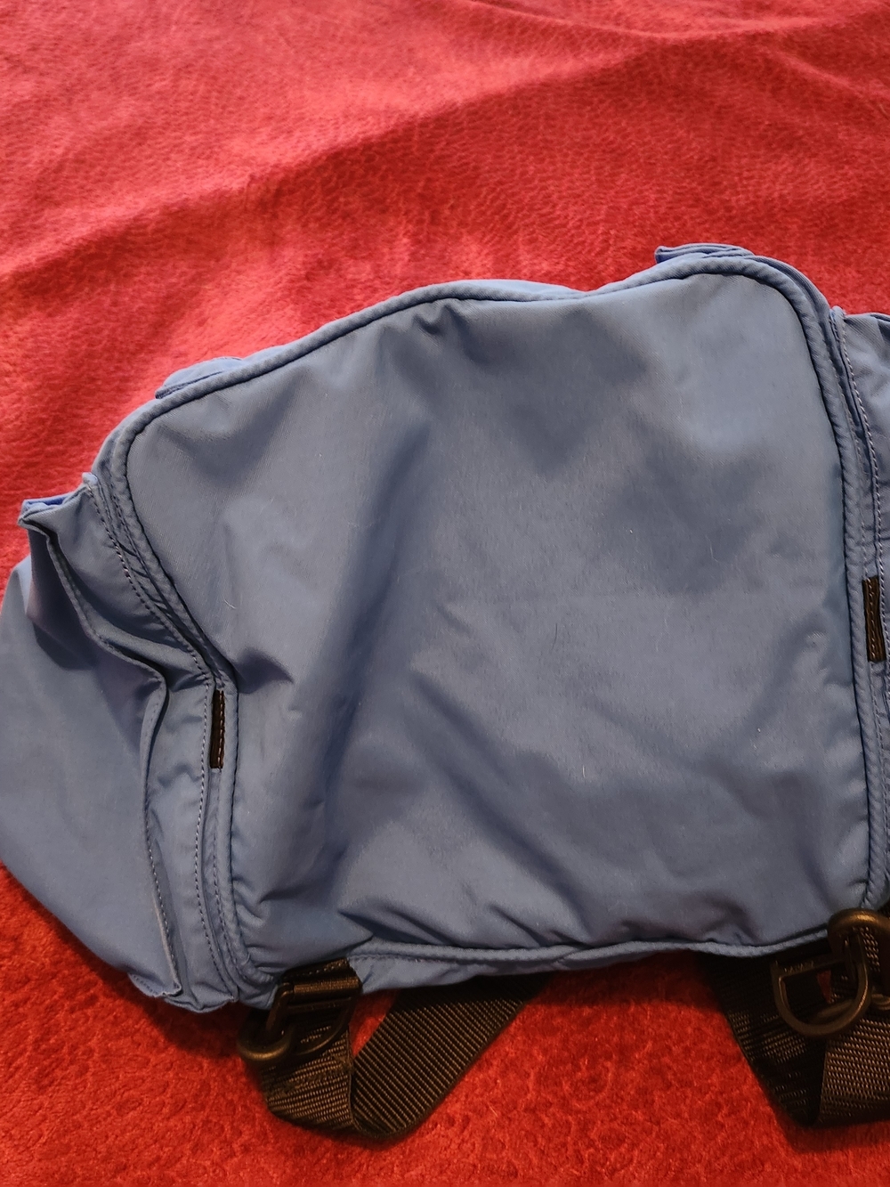 Canada Goose Light Blue Nylon Backpack with Red Logo Patch - Picture 3 of 13